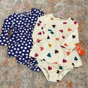Baby girl bundle of 2 dresses Size 0-3 months.  NWT